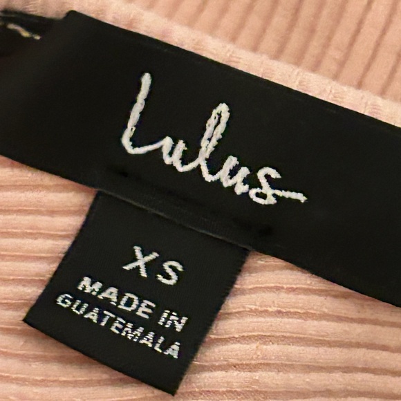 Lulu's Blush Ribbed Top - Picture 5 of 5